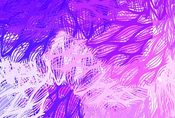 浅紫色 粉红矢量背景与弯曲的线条 现代梯度抽象的插图与带条纹的线条 一个你的想法的例子 — 图库矢量图片