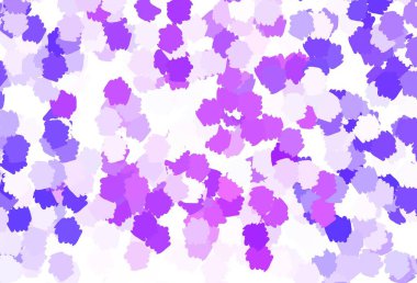 Açık Mor, soyut şekilli pembe vektör dokusu. Soyut tarzda rengarenk gradyan şekilleri olan bir resim. Duvar kağıtları için zarif tasarım.