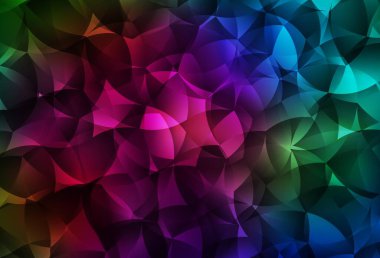 Koyu çok renkli vektör eğimli üçgen dokusu. Origami stilinde gradyan ile yaratıcı geometrik illüstrasyon. Pankartın için tamamen yeni bir şablon.