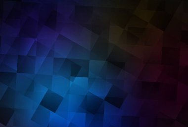 Çizgileri ve dikdörtgenleri olan koyu mavi vektör düzeni. Soyut stil ve dikdörtgenlerle dekoratif tasarım. Web siteleri için şablon kullanılabilir.