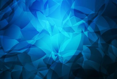 Koyu mavi vektör soyut mozaik arkaplan. Üçgenli renkli soyut çizimler. Arkaplanlarınız için desenli desen.