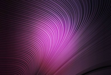 Kavisli çizgileri olan koyu pembe vektör dokusu. Eğimli çizgileri olan zarif parlak bir illüstrasyon. Broşürler, broşürler için doku.