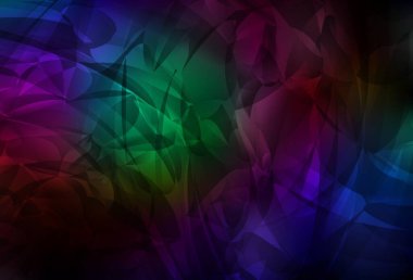 Memphis şekilli koyu renkli vektör arkaplan. Modern tarzda değişen renkli kaotik formlar. Duvar kağıtları için zarif tasarım.