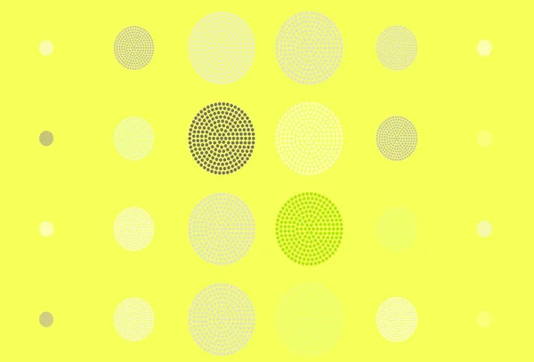 Light Green Vector Backdrop Dots Abstract Illustration Colored Bubbles Nature — Stock Vector