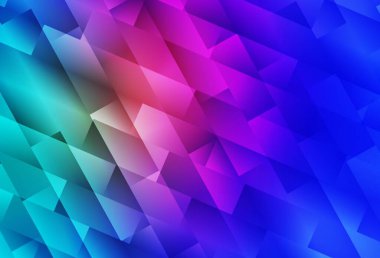 Açık mavi, dikdörtgenli kırmızı vektör arkaplan. Dikdörtgenleri ve kareleri olan güzel bir çizim. Reklamlar için desen.