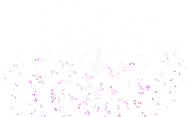 Light Purple Pink Vector Backdrop Dots Beautiful Colored Illustration Blurred — Stock Vector