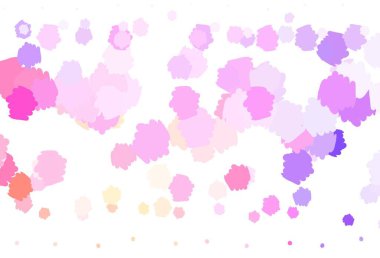 Açık pembe, soyut şekilli sarı vektör dokusu. Soyut gradyan şekilli basit renkli çizimler. Web siteniz için basit tasarım.