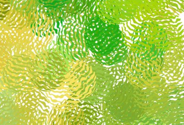 Açık yeşil, çizgileri olan sarı vektör şablonu. Eğimli çizgileri olan zarif parlak bir illüstrasyon. Markan için yeni kompozisyon.