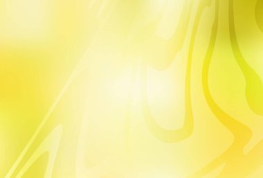 Açık sarı vektör soyut arkaplan. Gradyan tasarımlı, soyut, ışıltılı çizimler. İşiniz için en iyi bulanık tasarım..