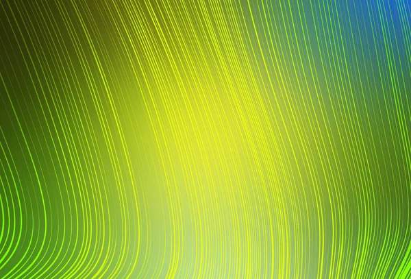 Verde Claro Patrón Borroso Vector Amarillo Ilustración Abstracta Colorida Con — Vector de stock