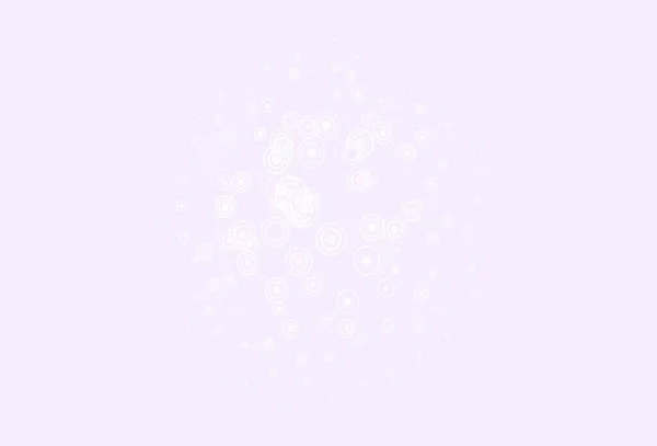 Светло Фиолетовый Векторный Рисунок Сферами Линиями Декоративный Дизайн Абстрактном Стиле — стоковый вектор