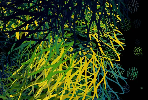 Сине Зеленая Векторная Текстура Изогнутыми Линиями Геометрическая Иллюстрация Абстрактном Стиле — стоковый вектор