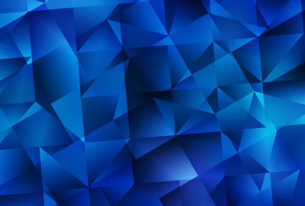 Fondo Poligonal Vectorial Azul Claro Ilustración Abstracta Colorida Con Triángulos — Vector de stock