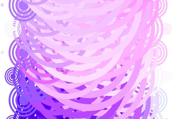 Светло Фиолетовая Розовая Векторная Компоновка Кружочками Блестящие Абстрактные Иллюстрации Красочными — стоковый вектор