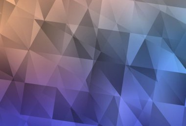 Açık Mavi, Sarı vektör çokgen çizimi. Gradyanı olan üçgen geometrik örnek. Broşürünüz için yepyeni bir tasarım..