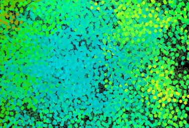 Lekeli koyu yeşil vektör arka planı. Bulanık dekoratif tasarım baloncuklu soyut tarzda. Marka kitabınız için yeni şablon.