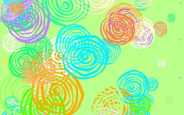 Güllü, çok renkli, doğal arka plan vektörü. Çiçeklerle süslenmiş soyut çizimler. Cep telefonlarının geçmişleri için şablon.