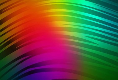 Wry çizgileri olan koyu renkli vektör arkaplanı. Eğri şekilli yepyeni renkli bir tasvir. Marka kitabı için şık bir desen.