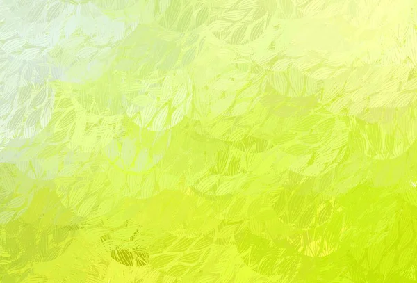 Texture Vectorielle Vert Clair Jaune Avec Des Formes Abstraites Illustration — Image vectorielle