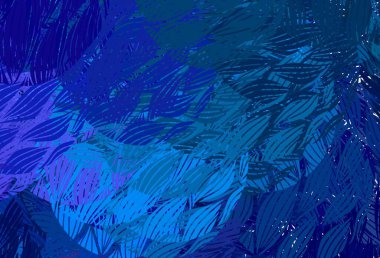 Açık pembe, soyut şekilli mavi vektör dokusu. Rastgele şekillerle soyut tarzda dekoratif tasarım. Duvar kağıtları için zarif tasarım.