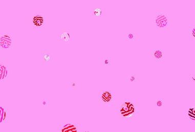 Açık Mor, daireli pembe vektör şablonu. Bulanık dekoratif tasarım baloncuklu soyut tarzda. Güzel web siteleri için desen.