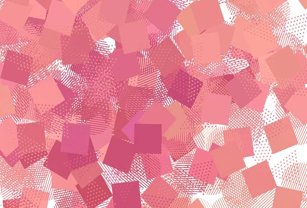 Světle Růžový Vektorový Pozadí Liniemi Kruhy Kosočtverec Třpytivé Abstraktní Ilustrace — Stockový vektor