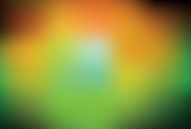 Koyu yeşil, sarı vektör renkli bulanık arkaplan. Görüntü tarzında tamamen yeni bir renkli çizim. İşiniz için yepyeni bir tasarım..