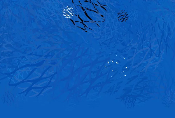 Hellblauer Vektorhintergrund Mit Gebogenen Linien Bunte Illustration Abstrakten Stil Mit — Stockvektor