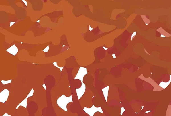 Hellroter Vektorhintergrund Mit Abstrakten Formen Einfache Farbenfrohe Illustration Mit Abstrakten — Stockvektor