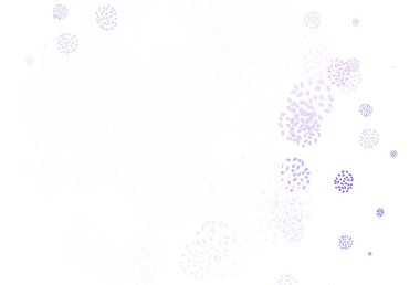 Kaotik şekilli açık mor vektör şablonu. Renkli rastgele şekillerle modern soyut illüstrasyon. Kartvizitiniz için modern tasarım.