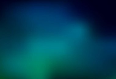 Koyu mavi, yeşil vektör soyut parlak desen. Soyut ve gradyan renkte renkli çizimler. Web siteniz için bulanık tasarım.