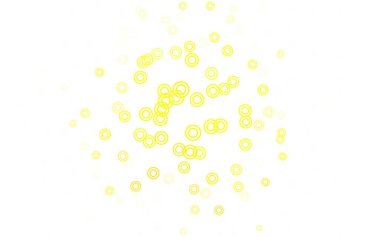 Açık yeşil, noktalı sarı vektör arkaplan. Doğa tarzında bulanık halkaları olan güzel renkli çizimler. Marka kitabınız için yeni şablon.