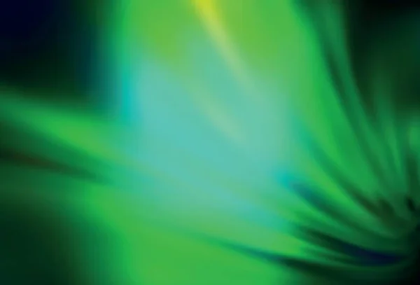 濃い緑のベクトルのぼやけた輝き抽象的な背景 グラデーションのエレガントな明るいイラスト ブランドブックのためのエレガントな背景 — ストックベクタ