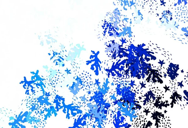 Azul Claro Patrón Vectorial Verde Con Formas Aleatorias Ilustración Abstracta — Archivo Imágenes Vectoriales