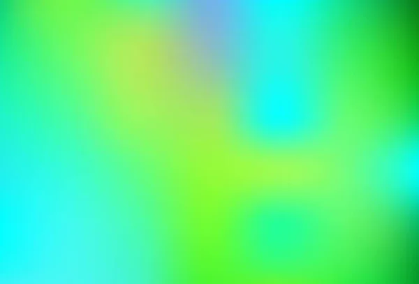 Lichtblauw Groene Vector Wazig Gekleurd Patroon Kleurrijke Abstracte Illustratie Met — Stockvector