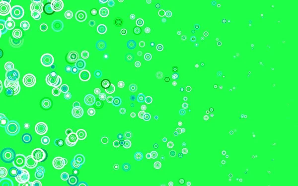 Azul Claro Fundo Vetorial Verde Com Bolhas Glitter Ilustração Abstrata — Vetor de Stock