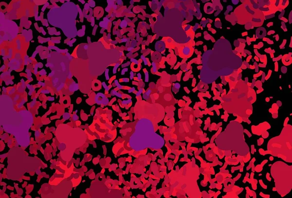 Tmavě Fialový Růžový Vektor Náhodnými Tvary Barevné Chaotické Formy Gradientem — Stockový vektor