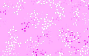 Yapay zeka formlarıyla açık pembe vektör arka planı. Yapay zeka bağlantılarıyla basit bir şekilde renkli tasarım. Siber yeniliklerin tasviri için tasarım.