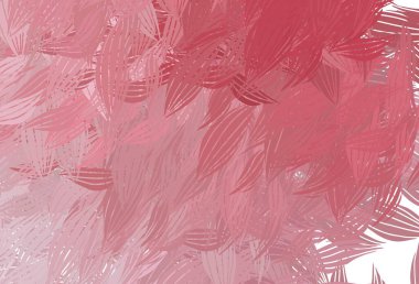 Kaotik şekilli açık pembe vektör şablonu. Renkli rastgele şekillerle modern soyut illüstrasyon. Duvar kağıtları için zarif tasarım.