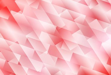 Eşkenar dörtgenli açık kırmızı vektör arkaplanı. Dikdörtgenli soyut gradyan çizimi. Reklamınız, posteriniz, afişiniz için en iyi tasarım.