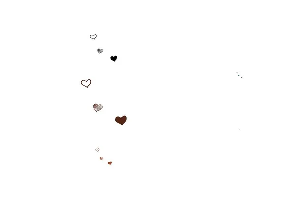 Ελαφριά Πολύχρωμη Διανυσματική Υφή Υπέροχες Καρδιές Έξυπνη Απεικόνιση Βαθμονομημένες Καρδιές — Διανυσματικό Αρχείο