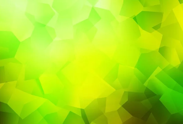 Светло Зеленая Желтая Векторная Текстура Различными Формами Декоративный Дизайн Абстрактном — стоковый вектор