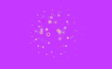 Kabarcıklı hafif çok renkli vektör arkaplanı. Doğa tarzında renkli baloncuklu soyut illüstrasyon. Reklamlar, broşürler için desen.