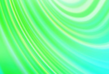 Açık yeşil vektör renkli bulanık arkaplan. Gradyan tasarımlı, soyut, ışıltılı çizimler. İşiniz için yepyeni bir tasarım..