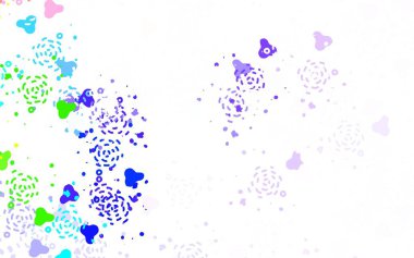 Karmaşık şekilli hafif çokrenkli vektör şablonu. Rastgele şekillerle soyut tarzda dekoratif tasarım. Web siteniz için basit tasarım.
