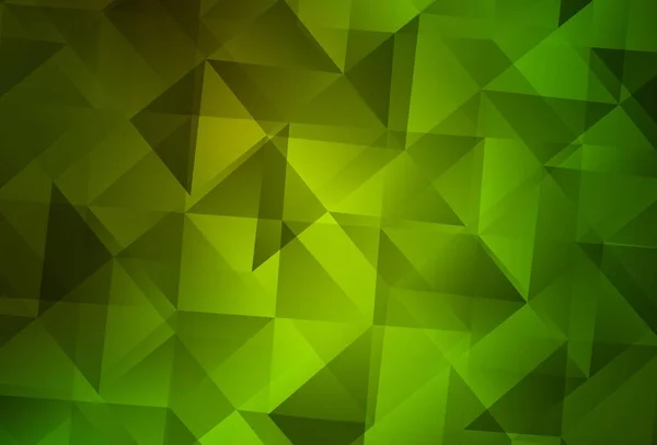 Verde Claro Vetor Amarelo Baixo Layout Poli Amostra Geométrica Triangular —  Vetores de Stock