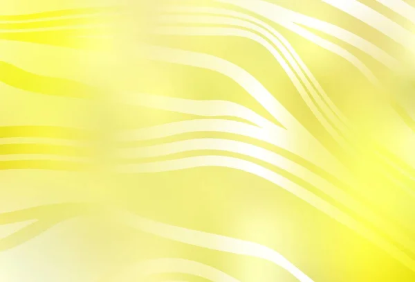 Світло Жовтий Векторний Шаблон Вигнутими Лініями Розумна Ілюстрація Абстрактному Стилі — стоковий вектор