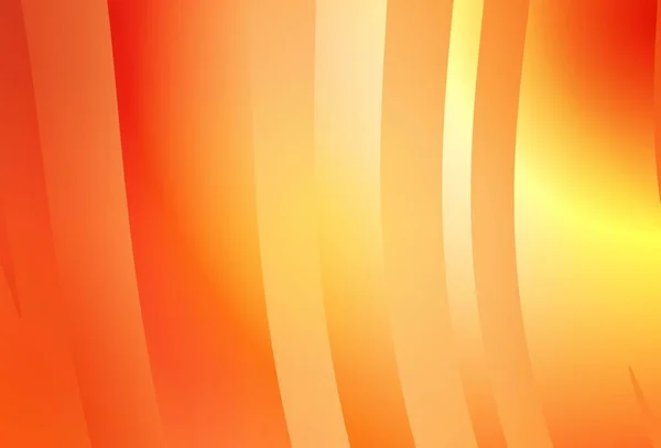 Шаблон Светло Оранжевого Вектора Изогнутыми Линиями Современная Абстрактная Градиентная Иллюстрация — стоковый вектор