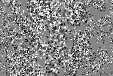 Kaotik şekilli hafif gri vektör şablonu. Rastgele şekillerle soyut tarzda dekoratif tasarım. Web siteniz için basit tasarım.