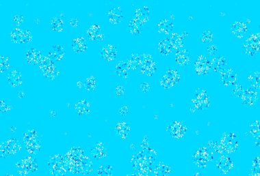 Yapraklı hafif Mavili vektör şablonu. Yapraklı karalama tarzında yeni renkli çizimler. Marka kitabınız için yeni şablon.